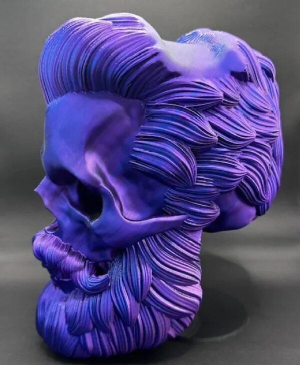 Headphone Stand Gamer Hair - Beard Skull Nº1