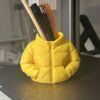 Puffer Jacket Pen Holder Cup