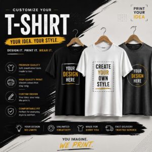 t shirt with print option